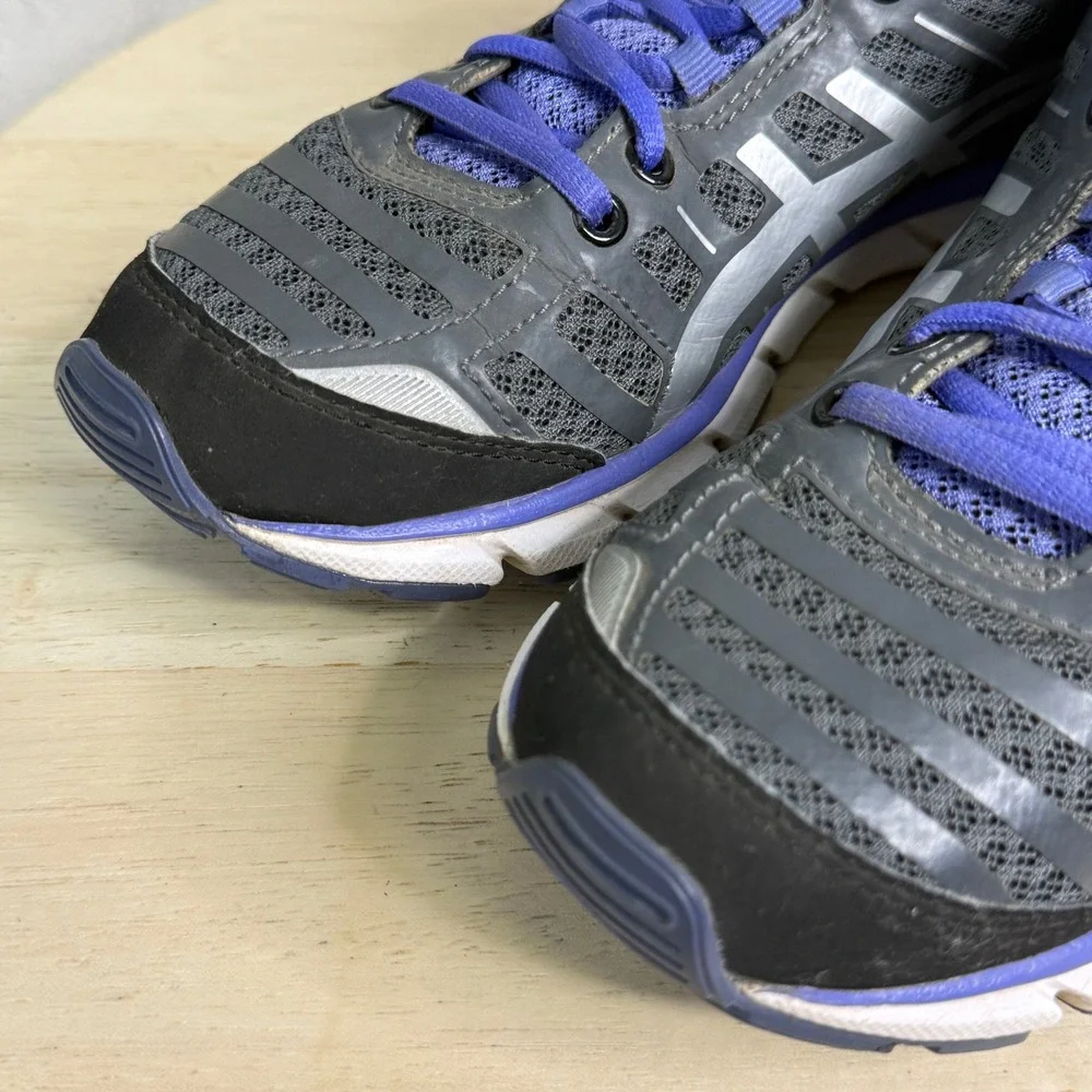 Asics Gel-Zaraca‎ Womens Running Shoes Grey Black Purple Low Top Sneakers